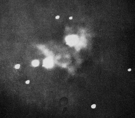 M42, Orion-köd (+M43) az egyik legfényesebb (4 m