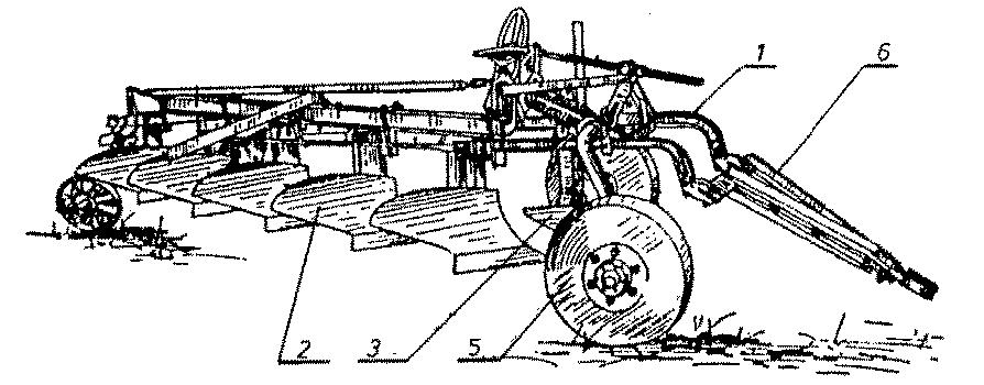 cm), mélyforgató (rigolozó) (50 cm < a). a) b) c) 53. ábra Ekék: a) vontatott eke; b) félig függesztett eke; c) függesztett eke 1. ekekeret; 2. ekefej; 3. előhántó; 4.
