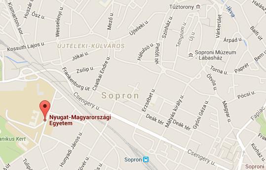 Tanulmányi ügyintézés A hallgatók tanulmányi ügyeivel az egyetemen az Egyetemi Tanulmányi Központ foglalkozik. cím: postacím: telefon: e-mail: fax: honlap: Sopron 9400 Sopron, Bajcsy-Zsilinszky u. 4.