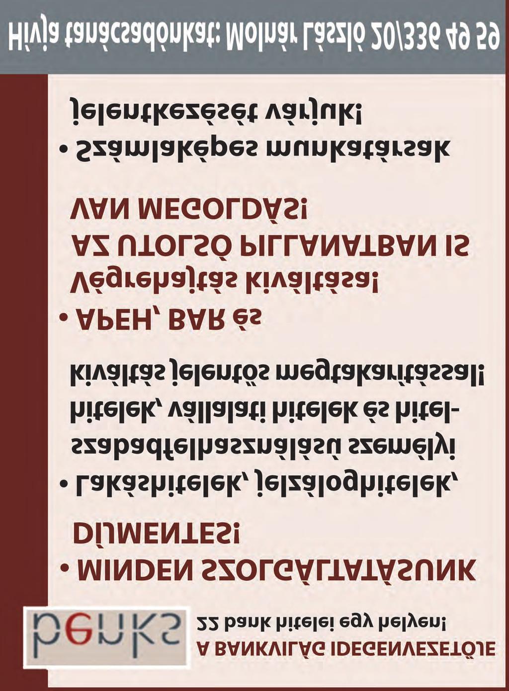 2. oldal I. évfolyam, 16. szám, 2008. október 1. Tel.