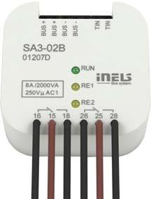 8 SA301B, SA30B Kapcsolóegységek JA30B/DC Redőnyvezérlő egység 9 SA301B: 859518813350 SA30B: 859518813367 Hőmérséklet mérés: A hőmérés tartománya és pontossága: Száma és kivitele: Kapcsolható