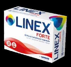 A Linex Forte több milliárdnyi élőflóra sejtet tartalmaz, melyre a bélflórának az antibiotikum kezelés első napjától szüksége lehet.