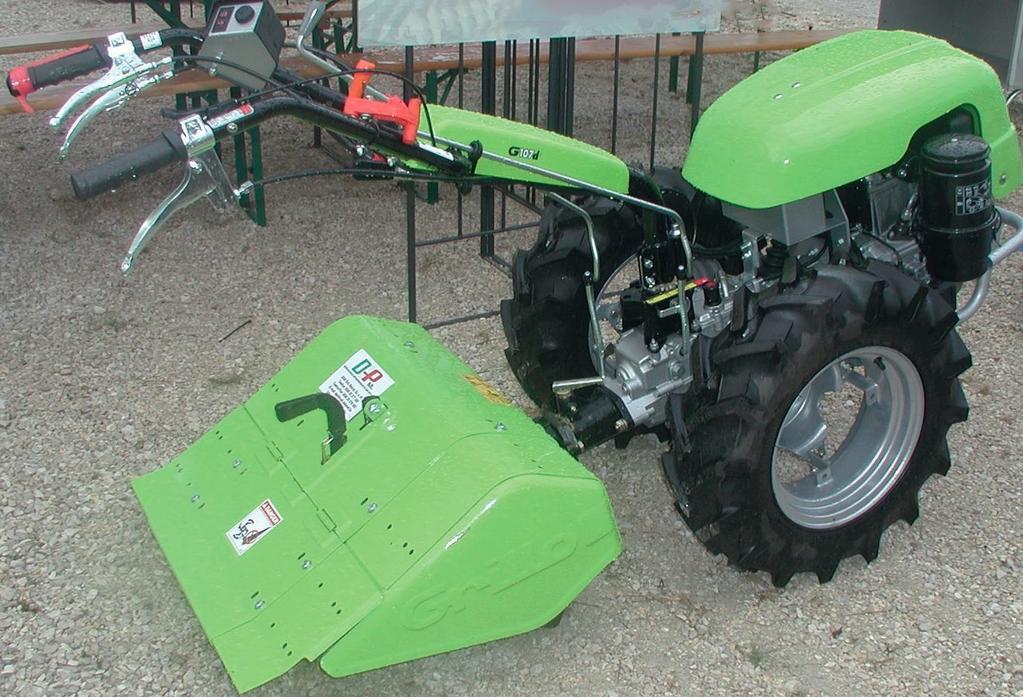 Grillo G 107 d típusú, olasz gyártmányú traktor Fotó: www.grillospa.