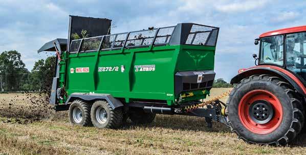 N272/2 szervestrágyaszóró kocsi 14.000 kg hasznos terhelhetőség 4.