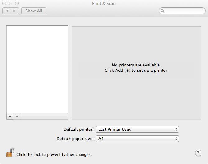Mac OSX operációs rendszer esetén Mac OS X 10.