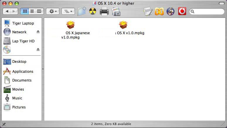 5 Kattintson duplán a OS X x.x lehetőségre. 6 Megkezdődik a nyomtató-illesztőprogram telepítése.