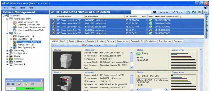 DÍJMENTES HP MEGOLDÁSOK NYOMTATÓKHOZ Web Jetadmin - hálózati nyomtató menedzselés Minden hálózati rendszergazda tökéletesíteni szeretné hálózatát.