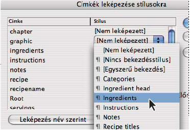 INCOPY CS3 240 2 Válasszon alapértelmezett címkét a szövegkeretekhez, táblázatokhoz, táblázatcellákhoz és képekhez.