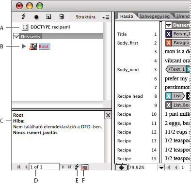 INCOPY CS3 250 Megjegyzés: Az InDesign 250 észlelt hiba után abbahagyja az érvényesítést. Ha a hibák száma eléri ezt az értéket, egy pluszjel jelenik meg a hibák számát mutató mezőben.