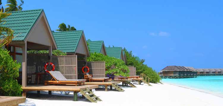 MALDÍV-SZIGETEK DÉLI ARI ATOLL 8 NAP 7 ÉJ SUN ISLAND RESORT**** A Nalaguraidhoo szigeten álló villák, tengerparti bungalók és a Maldív-szigeteken már ikonikusnak számító, vízre épült bungalók közül
