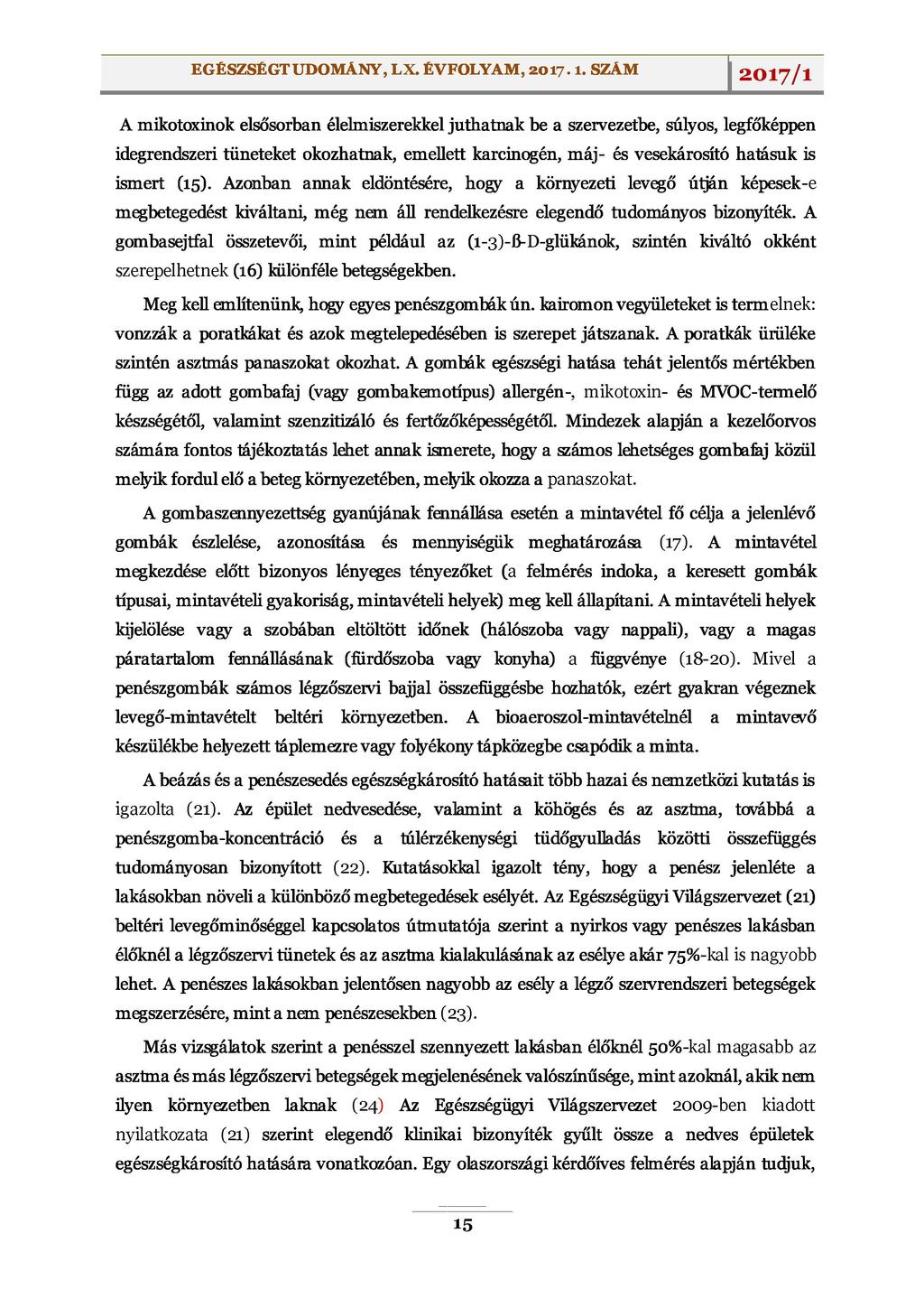 EGÉSZSÉGTUDOMÁNY, L ^ ^ ^ ^ A M, 2017. 1.