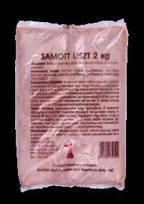 samott téglák készítéséhez hőálló 1200 C-ig Samott tégla készítéshez 2 kg samott liszt 1 liter