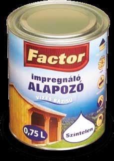 FACTOR AQUA IMPREGNÁLÓ ALAPOZÓ zoldószermentes