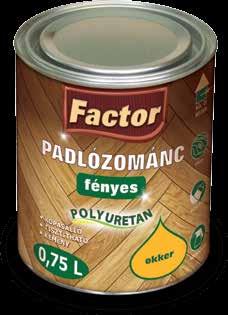 FACTOR padlózománc 0,75 l, 2,5 l zkopásálló zbútorokra