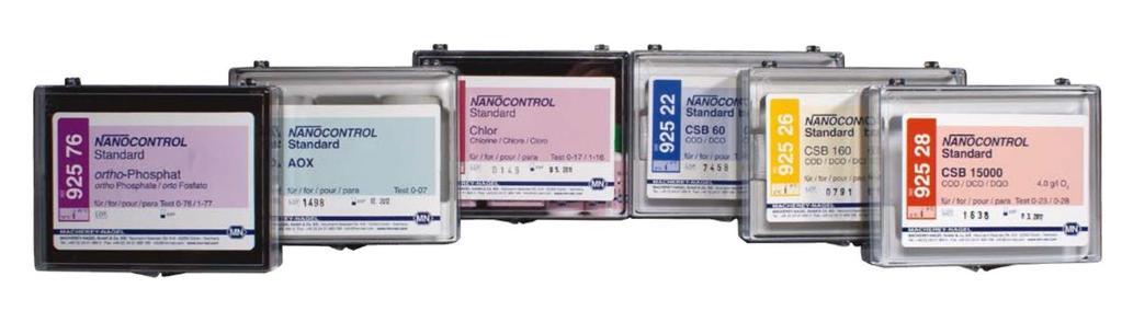 NANOCOLOR analitikai rendszer Minőségbiztosítás a NANOCOLOR fotometriás vízanalitikában A NANOCONTROL rendszerrel a MACHEREY-NAGEL egy teljeskörű analitikai minőségellenőrzést kínál a