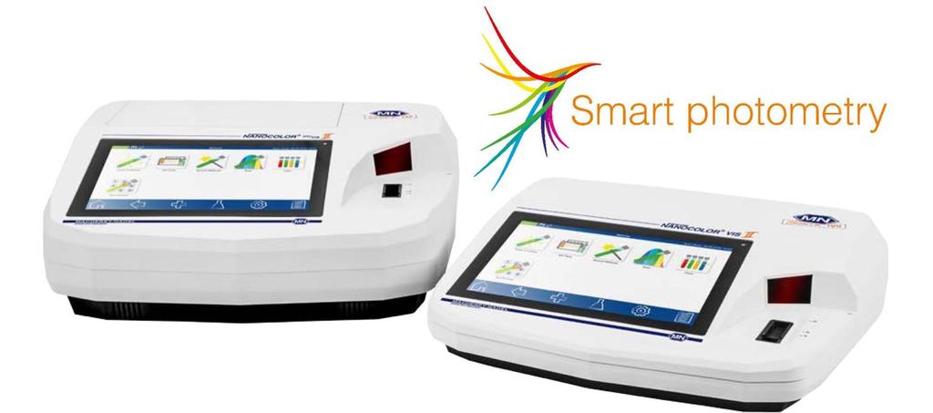 NANOCOLOR analitikai rendszer Intelligens fotometria Új spektrofotométerek NANOCOLOR UV / VIS II és VIS II A MACHEREY-NAGEL forradalmasítja a napi labormunkát az új NANOCOLOR UV / VIS II és NANOCOLOR