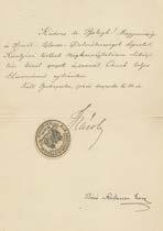 A bejegyzést tartalmazó lapot az emlékkönyv tulajdonosának szépunokája vágta ki és ajándékozta el 1909 szeptemberében.