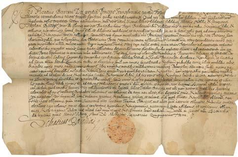 Ennobling of Jakab Thanhoffer and his wife. Manuscript document in Latin, autograph signed. 200 000,- 112. (Habsburg) I.