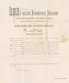 46 Központi Antikvárium 118. Barcsay Domokos (1848-1913) képviselővel, főrendiházi taggal kapcsolatos gyűjtemény. 1. Barcsay Domokos bánffyhunyadi kastélyának vendégkönyve az 1895-1911 közötti időszakból, élén I.
