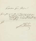 400 000,- 2. Deák Ferenc (1803-1876) politikus autográf aláírásával ellátott levele Szondi László nagykállói református lelkésznek a Vörösmarty-árvák ügyében.