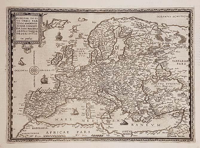 62 Központi Antikvárium 166. Europae totius orbis partium amoenissimae, commoda iam recens absolutaque descriptio. Antwerpen, 1578.