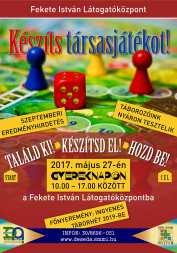 14:00 Desedai Panoráma sorozat Homktövis az egészségünkért előadás A részvétel ingyenes! 2018. május 27. 10-17:00 Készíts társasjátékot!