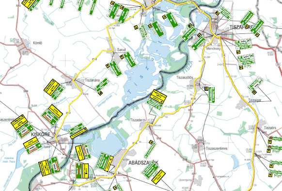 Kerülő útvonal : Kiskörei közúti-vasúti Tisza-híd Organizációs kérdések személy- és teherforgalom Tiszafüredi-híd (~2x40 km!