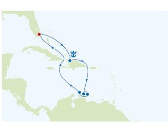 Thomas 08:00 17:00 8 San Juan, Puerto Rico 06:00 2018. jan. 6.*, feb. 17.*, márc. 3.*, 17.*, 31.*, ápr. 14.*, 28.*, okt. 28.**, nov. 11., dec. 2., 23. 2019. jan. 13., feb. 3., 24., márc. 3.**, 17.