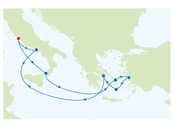 MEDITERRÁN TÉRSÉG 7 9 ÉJSZAKÁS HAJÓUTAK NYUGAT-MEDITERRÁN KALANDOZÁS Symphony of the Seas SM NYUGAT-MEDITERRÁN GYÖNGYSZEMEK Jewel of the Seas GÖRÖG SZIGETVILÁG Jewel of the Seas ADRIA ÉS A GÖRÖG