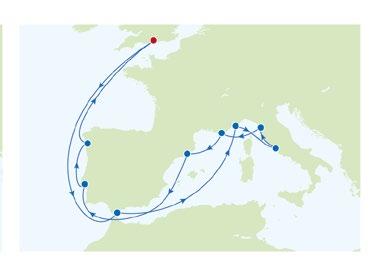 Inverness / Loch Ness Edinburgh Glasgow Dublin ENGLAND IRELAND Holyhead WALES Cork Amsterdam Dover NETHERLANDS St.