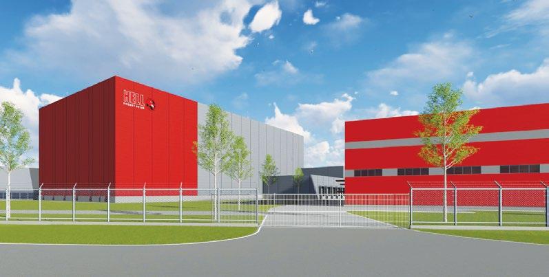 PALACKOZÓ ÜZEM KIALAKÍTÁSA MEGLÉVŐ ÉPÜLETBEN építés ideje: 2017 területe: 6.600 m² épület - m², út+parkoló közmű: 3.