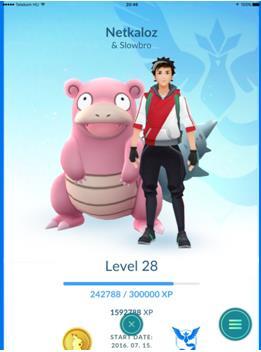 12.kép A pokémonedző 13.kép A saját Pokémonok egy része Minden lény elkapásakor ún.
