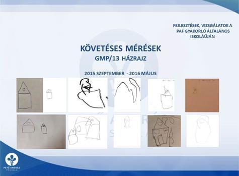 5. ábra A tetraparetikus, alsó végtagi tónusfokozódással élő gyermek, írást utánzó firkával oldott meg mindent.