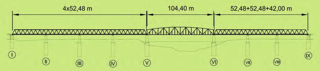 igénybevétel ne keletkezzen. Az alaptest felső síkja a terepszint alatt kb. 5,00 m mélységben található.