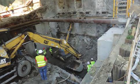 the matter of Substructure and engineering structures contains the description of interventions executed lately on the 110 140 year old sub-structural structures of Danube bridges while this third