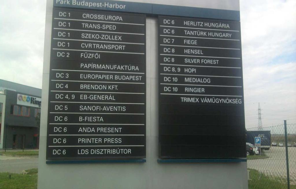 2.1) AZ IPARI KÖRNYEZET A ProLogis Harbor Park (továbbiakban: Logisztikai Központ) 1225 Budapest, Campona u. 1. szám alatt található. A Harbor Kft 1994-ben kezdte meg működését.