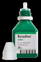 Sebkezelés -21% -21% Betadine oldat, 30 ml Bőr-és nyálkahártya fertőtlenítőszer A Betadine oldat nem csíp, szellőzni hagyja a sebet, elég a cseppentővel odacsepegtetni ahova kell, így megkönnyíti a