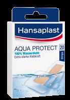 Hansaplast Aqua Protect vízálló sebtapasz, 20 db A Hansaplast Aqua Protect sebtapasz a kisebb sebek minden típusának lefedésére alkalmas.
