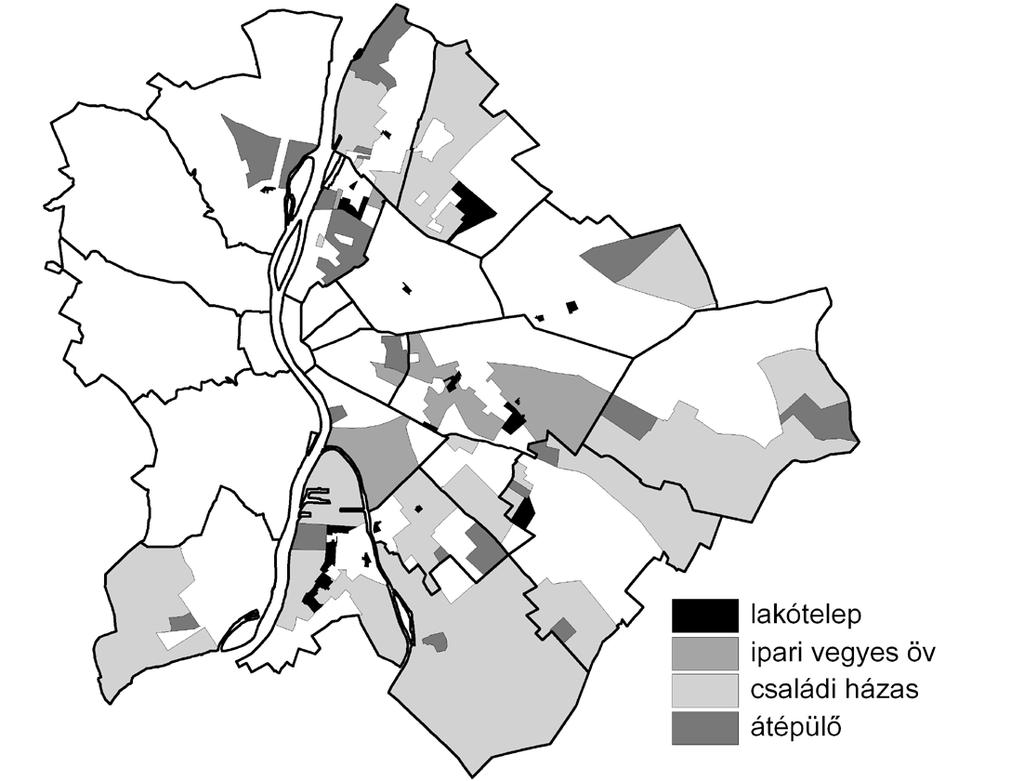 VÁLASZTÁSI EREDMÉNYEK BUDAPEST TÖRTÉNELMI MUNKÁSNEGYEDEIBEN 219 1. ábra.