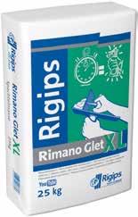 KÉZI GLETTELŐGIPSZEK Rimano Glet XL Kézi végső felületképző glett 0-10 mm vastagságig 5 kg, 12.