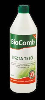 Permetezze le a felületet BioCombbal, az eső/szél letakarítja a felületről az