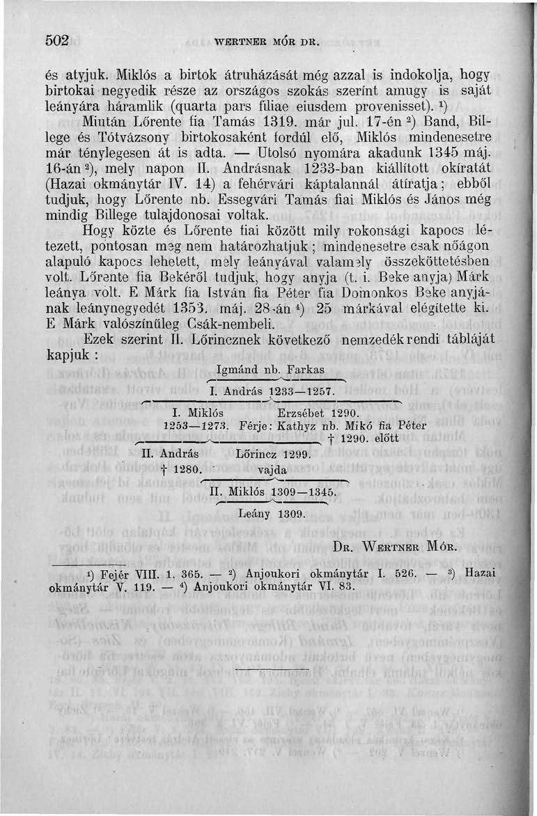 502 WERTNER MÓR DR. és atyjuk.