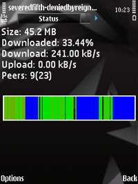 Egy torrent átvitele BME-AAIT 2009 Kelényi Imre - Mobil P2P rendszerek 15 SymTorrent Elsı