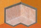 Szélesség = 18,5 cm Szélesség = 25 cm Schlüter -KERDI-SHOWER (lejtéskialakító lemez)