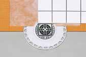 Szélesség = 12,5 cm Szélesség = 25 cm C Schlüter -KERDI-KM (csőkarima) Vastagság =