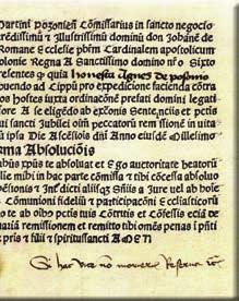 [ ] ha a pápa a Szent Péter-székesegyház felépítéséhez szükséges nyomorult pénzért ami gyenge indoklás szám- talan lelket vált ki a tisztítótûzbôl, akkor miért nem üríti ki a tisztítótüzet a