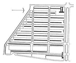 19. Walter Gopius: Dammerstock lakótelep terve, Karlsruhe, 1928.