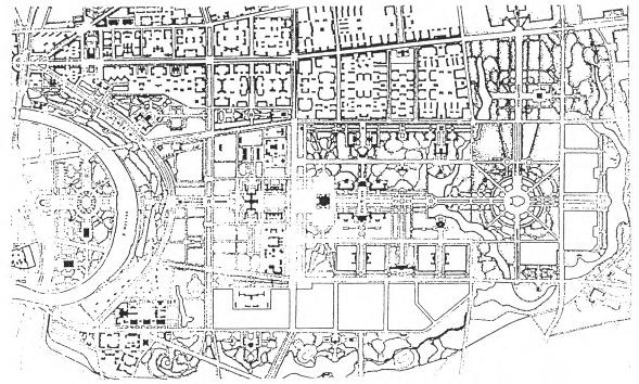 30. Moszkva déli városrészének térképe (részlet).
