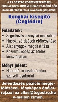 KARRIER 8 2018. október 8. CSALÁDIAS légkörben működő albertirsai fűrészüzemünk várja azokat a dolgozni vágyó jövendőbeli kollégákat, akik szeretnék a sportot és a munkát egyszerre végezni.