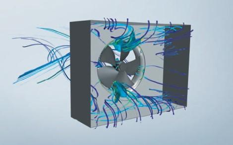 Ebm Papst Hiblade ventilátor + flow grid Mellékzörejek keletkeznek, ha a vetilátorhoz áramlást valami megzavarja.